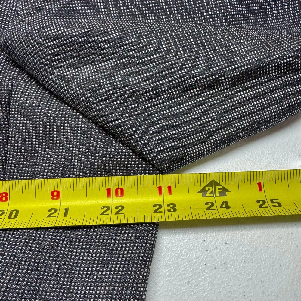 Canali Suit Jacket Mens 42L Gray Check Wool Made in Italy Two Button Notch Lapel